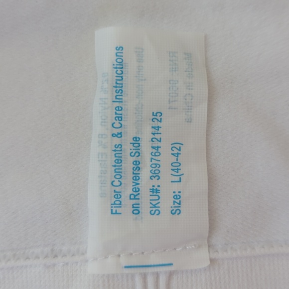 NWT Lovely Lace Front Hook Bra LARGE 40-42 White Lacey Soft Comfy FLAW - Picture 4 of 16